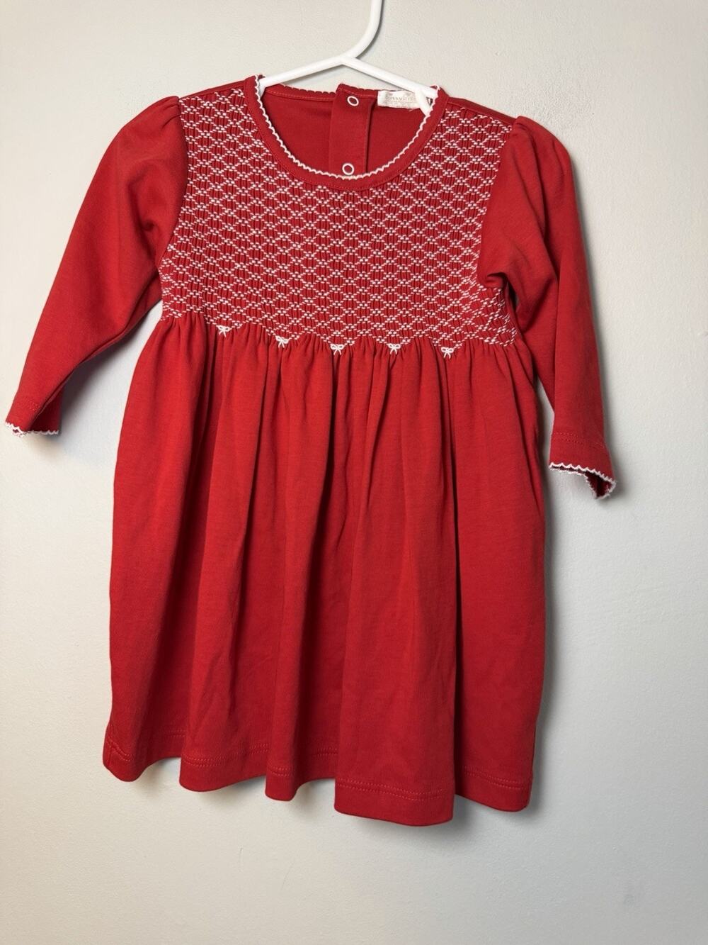 Kissy Kissy Premier Hand Smocked Remaking Sleeve Girls L/S Dress 18-24 Months